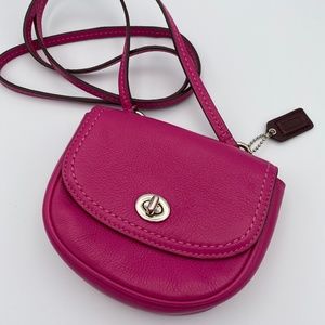 COACH Leather Mini Crossbody Purse